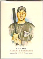 2007 Topps Allen & Ginter #326 Alex Rios