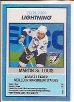 2009 Upper Deck OPC Team Checklist #TC27 Tampa Bay Lightning