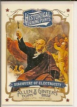 2012 Topps Allen and Ginter Historical Turning Points #HTP10 Discovery Of Electricity