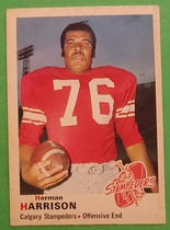1970 O-Pee-Chee OPC CFL #95 Herman Harrison