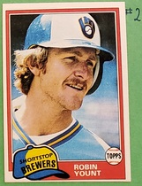 1981 Topps Base Set #515 Robin Yount