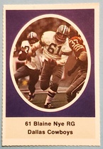 1972 Sunoco Stamps #149 Blaine Nye