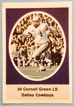 1972 Sunoco Stamps #166 Cornell Green