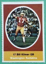 1972 Sunoco Stamps #609 Billy Kilmer