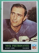 1965 Philadelphia Base Set #66 Nick Pietrosante