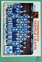 1975 Topps Base Set #91 Maple Leafs Team