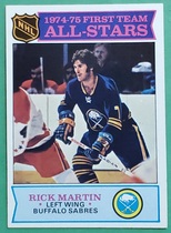 1975 Topps Base Set #289 Rick Martin