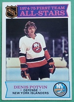 1975 Topps Base Set #287 Denis Potvin