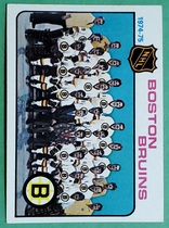 1975 Topps Base Set #81 Bruins Team