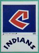 1979 Fleer Grand Slam Hi-Gloss Stickers #NNO Cleveland Indians