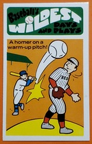 1973 Fleer Wildest Days and Plays #28 A Homer On A Warm-Up Pitch