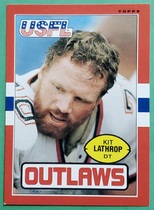 1985 Topps USFL #4 Kit Lathrop