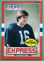 1985 Topps USFL #61 Jeff Partridge