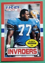 1985 Topps USFL #96 Ruben Vaughan