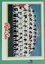 1978 Topps Base Set #424 Red Sox Team