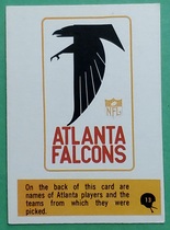 1966 Philadelphia Base Set #13 Falcons Players