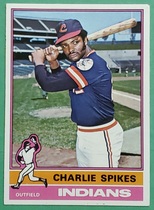 1976 Topps Base Set #408 Charlie Spikes
