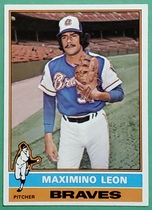 1976 Topps Base Set #576 Max Leon