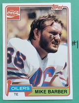1981 Topps Coca-Cola #1 Mike Barber