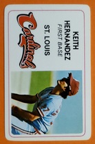 1981 Other Perma-Graphics Super Star Credit Cards #8 Keith Hernandez