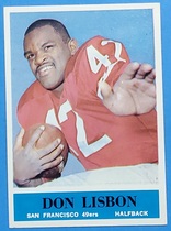 1964 Philadelphia Base Set #162 Don Lisbon