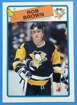 1988 O-Pee-Chee OPC Base Set #109 Rob Brown