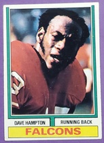 1974 Topps Base Set #55 Dave Hampton