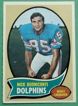 1970 Topps Base Set #244 Nick Buoniconti