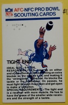 1973 Fleer Pro Bowl Scouting Report #13 Tight End