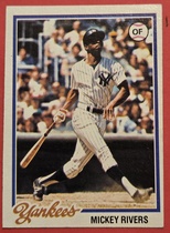 1978 Topps Base Set #690 Mickey Rivers