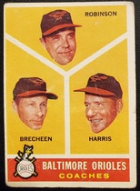 1960 Topps Base Set #455 Orioles Coaches