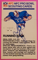 1973 Fleer Pro Bowl Scouting Report #11 Running Back
