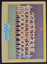 1978 Topps Base Set #724 Royals Team