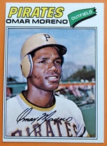 1977 Topps Base Set #104 Omar Moreno