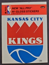 1978 Fleer NBA Team Stickers #NNO Kansas City Kings