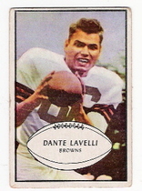 1953 Bowman Base Set #15 Dante Lavelli