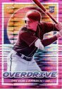 2021 Panini Chronicles Overdrive Pink Pulsar #23 Trevor Larnach