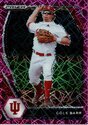 2021 Panini Prizm Draft Picks Pink Velocity Prizm #PDP218 Cole Barr