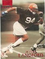 1996 SkyBox Premium Rubies #208 Jevon Langford