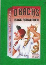 2016 Topps MLB Wacky Packages Grass-Colored Border #18 Diamondbacks Back Scratcher