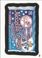 2016 Topps MLB Wacky Packages #59 Yankees Noodle Candy