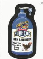 2016 Topps MLB Wacky Packages #76 Toledo Mud Hens Hen Sanitizer