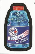 2016 Topps MLB Wacky Packages #7 Blue Jays Bird Bath Sports Drink