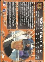 1996 Pacific Base Set #201 Rikkert Faneyte