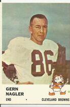 1961 Fleer Base Set #14 Gern Nagler