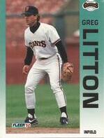 1992 Fleer Base Set #640 Greg Litton