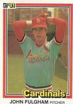 1981 Donruss Base Set #70 John Fulgham