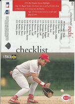 1996 Upper Deck Collectors Choice #401 Reds checklist