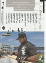 1996 Upper Deck Collectors Choice #412 White Sox checklist