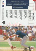 1996 Upper Deck Collectors Choice #414 Twins checklist